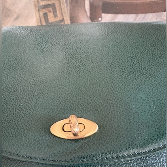 💚COACH VINTAGE MADISON CARLYLE FERN GREEN LEATHER CROSSBODY BAG!💚 - Picture 10 of 10